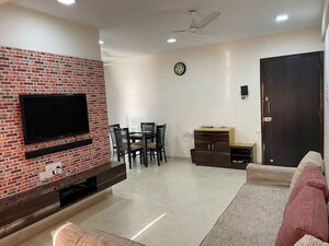 Living Room in 1 BHK Apartment at Group Satellite Elegance, Goregaon East – for Rent
