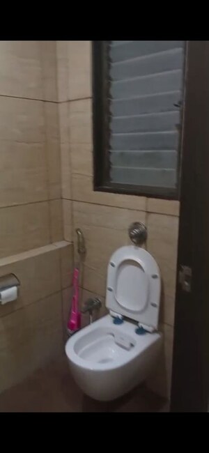 Bathroom in 2 BHK Apartment at Chandak 34 Park Estate, Goregaon West – for Rent