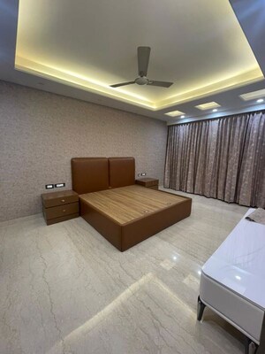 Bedroom in 3 BHK Builder Floor at Sushant Lok I – for Rent