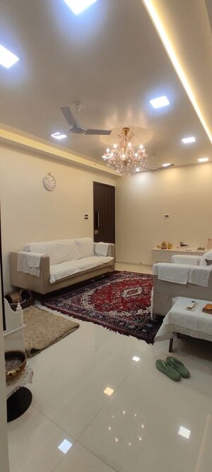 Living Room in 1 BHK Apartment at Krishna Heights Ghansoli, Ghansoli – for Rent
