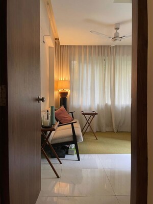 Bathroom in 1 BHK Apartment at Sea Shell CHS, Juhu – for Rent