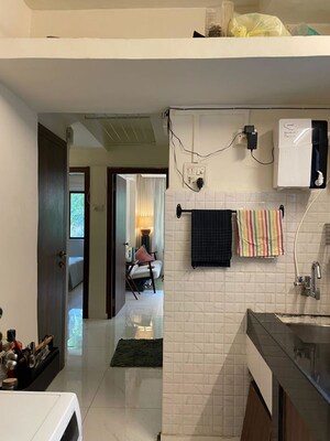 Living Room in 1 BHK Apartment at Sea Shell CHS, Juhu – for Rent