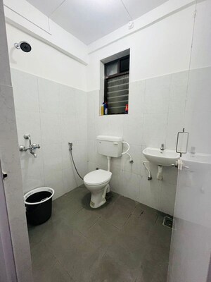 Bathroom in 1 BHK Apartment at Raymond Aashiyana, Vartak Nagar – for Rent