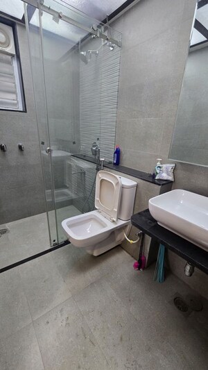 Bathroom in 3 BHK Apartment at Paranjape Crystal Garden, Baner – for Rent
