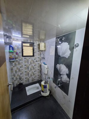 Bathroom in 3 BHK Apartment at Shree Balaji Priya Tower, Kharghar – for Rent