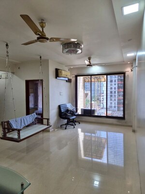 Living Room in 3 BHK Apartment at Shree Balaji Priya Tower, Kharghar – for Rent