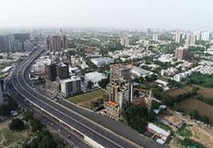  Office Space – Exterior View View at Shivam Trade Center, Ambli - for Rent