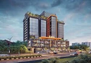  Office Space – Exterior View View at Shivam Trade Center, Ambli - for Rent