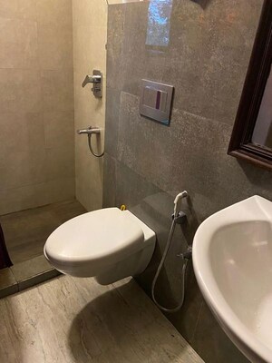 Bathroom in 3 BHK Builder Floor at Vasant Vihar – for Rent