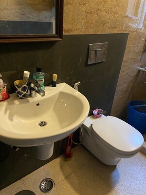 Bathroom in 3 BHK Builder Floor at Vasant Vihar – for Rent