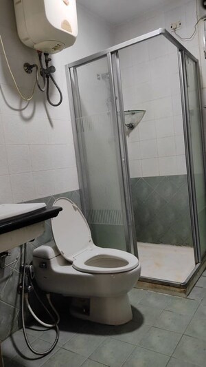 Bathroom in 3 BHK Apartment at Eshaan Apartment, Cooke Town – for Rent