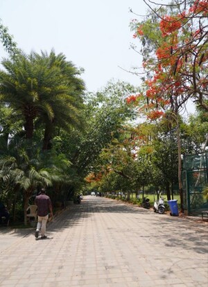 Terrace in 4 BHK Villa at Ambience Courtyard, Manikonda – for Rent
