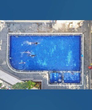 Swimming Pool in 4 BHK Villa at Ambience Courtyard, Manikonda – for Rent