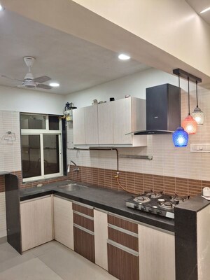 Balcony in 3 BHK Apartment at Jangid Galaxy, Ghodbunder Road – for Rent