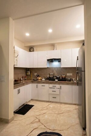 Kitchen in 2 BHK Builder Floor at Malviya Nagar – for Rent