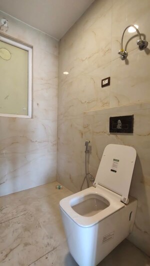 Bathroom in 4 BHK Builder Floor at Ansal Esencia-Mulberry Homes, Sector 67 – for Rent