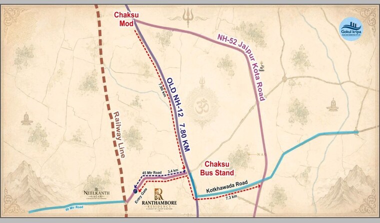Map Location, chaksu  111 Sq.Yd. Plot In Chaksu Jaipur 10652570