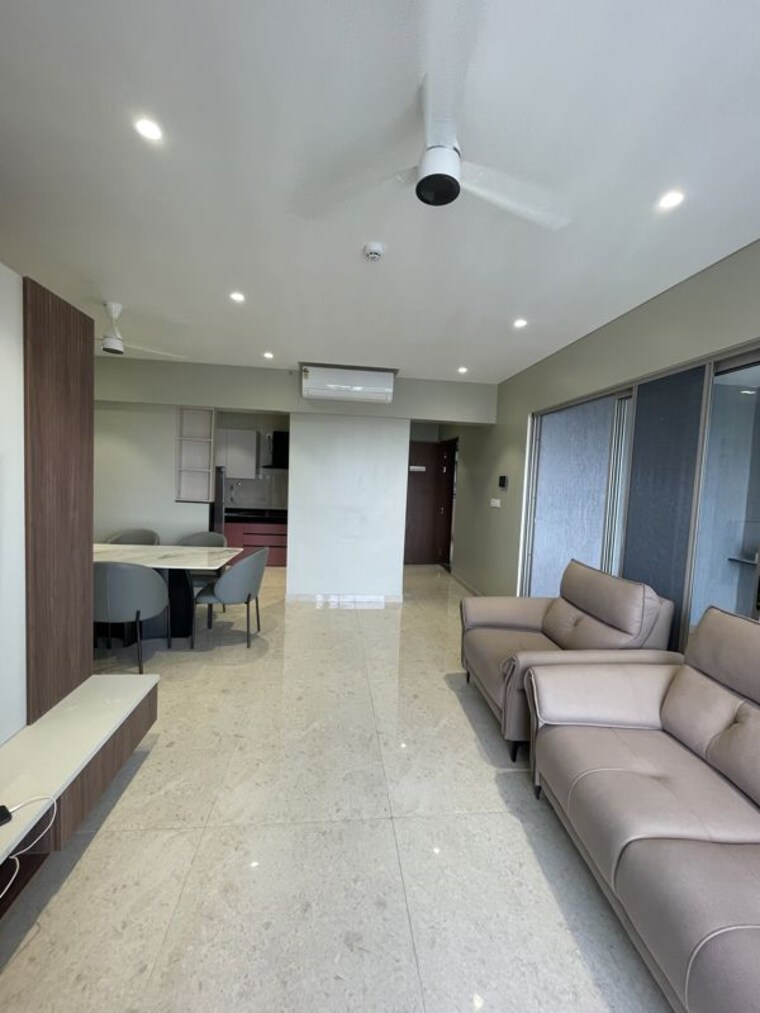 Living Room, vj-yashwin-nuovo-centro 3 Bedroom 1086 Sq.Ft. Apartment In Wakad Pune 10679516