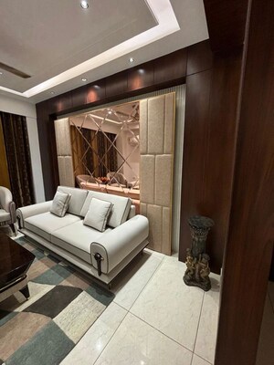Living Room in 5 BHK Apartment at Homeland Global Park CP Atelier, Industrial Area – for Rent
