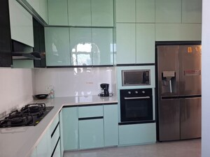 Kitchen in 3 BHK Apartment at Ajnara Homes, Sector 16b Greater Noida – for Rent