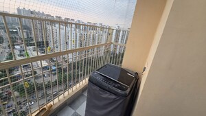 Balcony in 3 BHK Apartment at Ajnara Homes, Sector 16b Greater Noida – for Rent