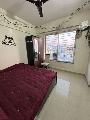Bedroom in 2 BHK Apartment at Sanskruti Lifespaces Jardin, Mahalunge – for Rent