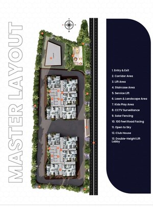 Master Plan in 3 BHK Apartment at Vian Vayu, Kollur – for Sale