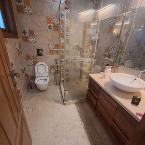 Bathroom in 3 BHK Builder Floor at Malviya Nagar – for Rent