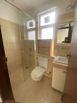 Bathroom in 3.5 BHK Apartment at Puri Diplomatic Greens Villas, Sector 111 – for Rent