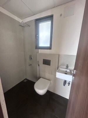 Bathroom in 1 BHK Apartment at Ashar Arize, Kalwa – for Rent