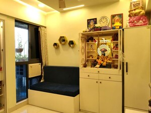 Living Room in 2 BHK Apartment at Lodha Crown Quality Homes, Majiwada – for Rent