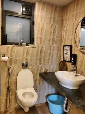 Bathroom in 2 BHK Apartment at Lodha Crown Quality Homes, Majiwada – for Rent