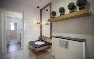 Attached Bathroom in 3 BHK Apartment at Godrej Aria, Sector 79 – for Rent