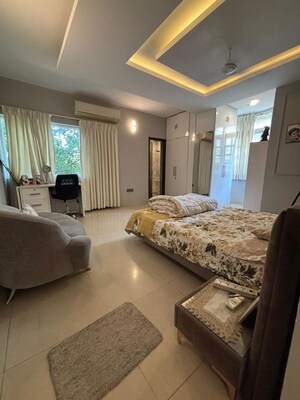 Living Room in 4 BHK Independent House at Sainik Farm – for Sale