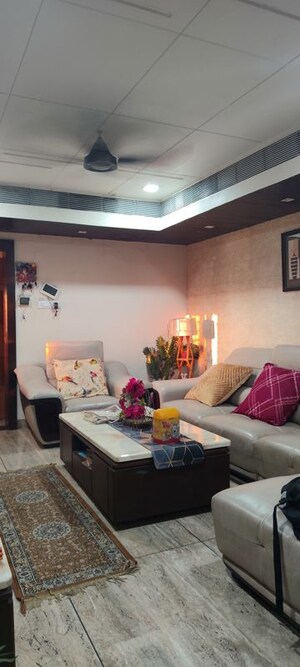 Living Room in 3 BHK Penthouse at Lalpur – for Sale
