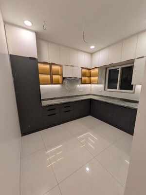 Kitchen in 3 BHK Apartment at Rainbow Vistas, Hi Tech City – for Rent