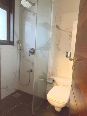 Bathroom in 2 BHK Apartment at Rustomjee Paramount, Khar West – for Rent