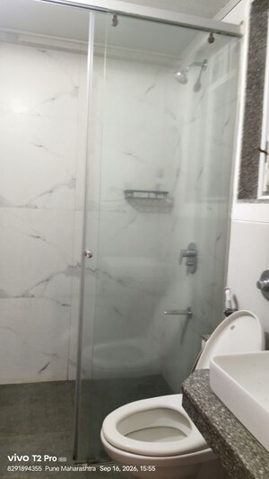 Bathroom in 2 BHK Apartment at Goel Ganga Acropolis, Baner – for Rent