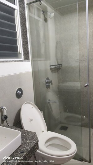 Bathroom in 2 BHK Apartment at Goel Ganga Acropolis, Baner – for Rent