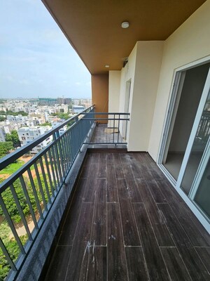 Balcony in 3 BHK Apartment at DSR Park Ridge, Nallagandla – for Rent