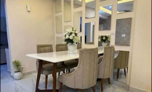 Dining area in 3 BHK Apartment at Vip Road – for Rent
