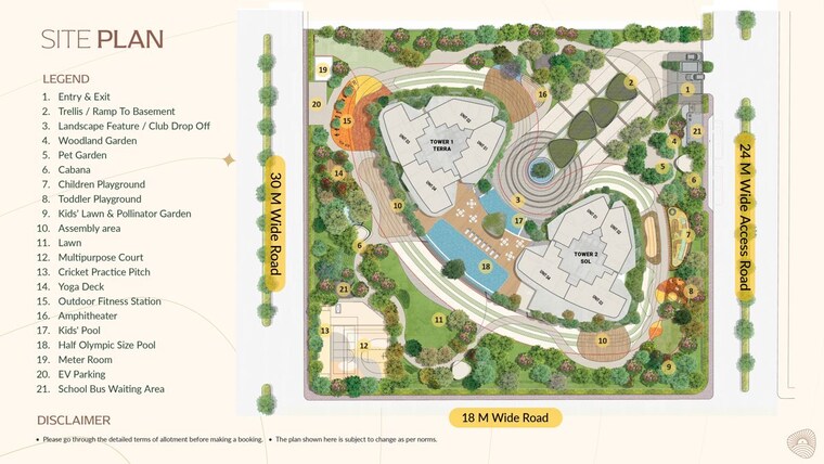Master Plan, eldeco-terra-and-sol 3 Bedroom 2450 Sq.Ft. Apartment In Sector 80 Gurgaon 10680304