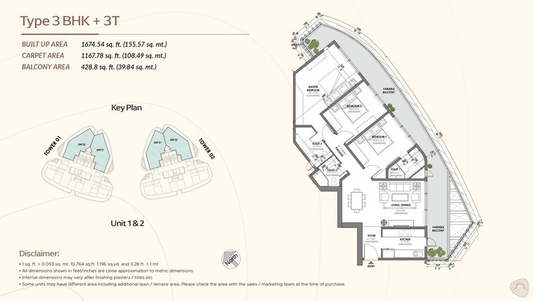 Map Location, eldeco-terra-and-sol 3 Bedroom 2450 Sq.Ft. Apartment In Sector 80 Gurgaon 10680304
