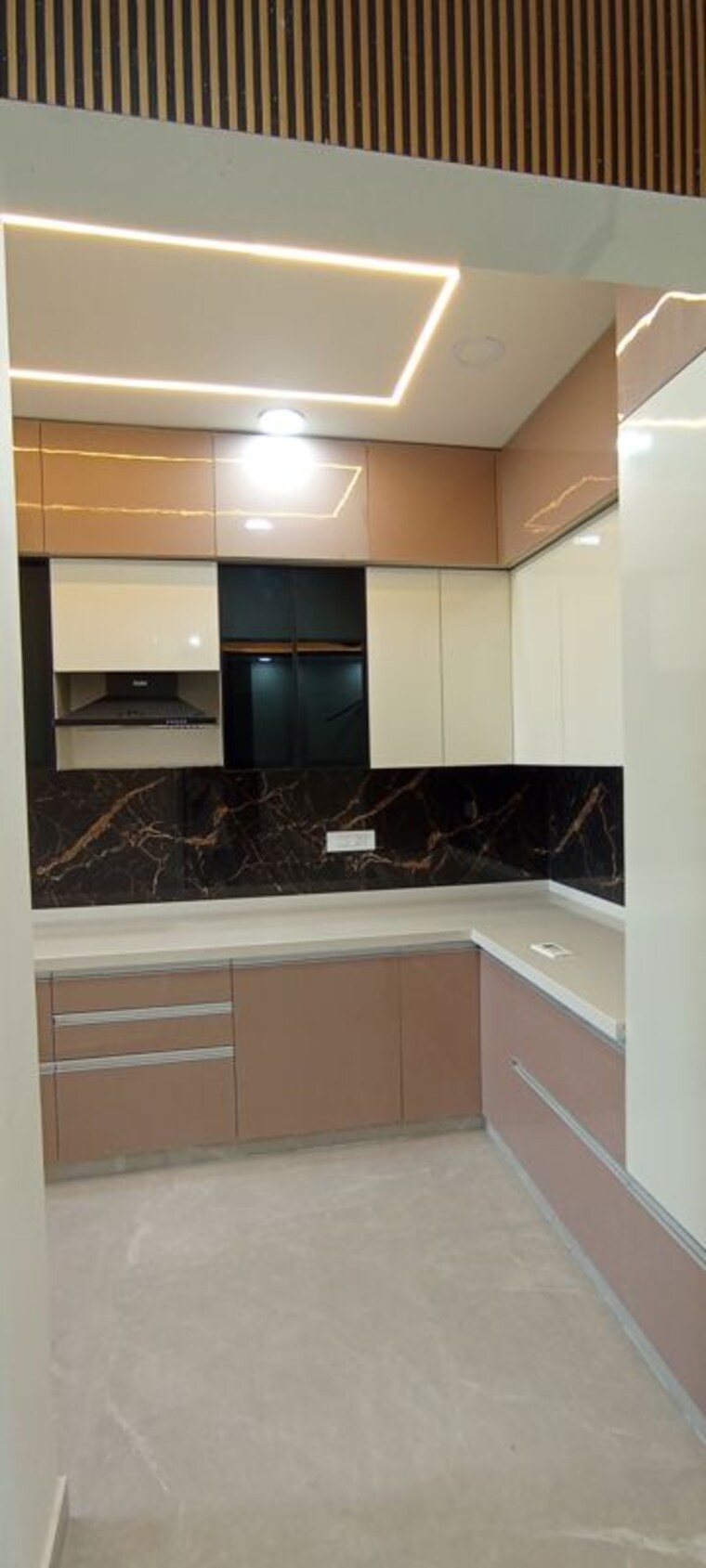 Kitchen, bptp-district-3 3 Bedroom 1620 Sq.Ft. Builder Floor In Sector 85 Faridabad 10680328