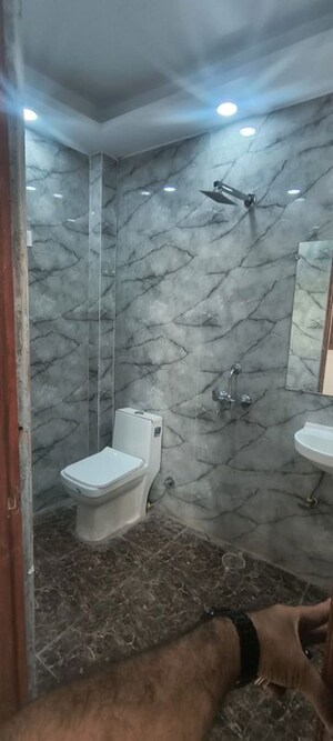 Bathroom in 1 RK Builder Floor at Panchsheel Vihar – for Rent