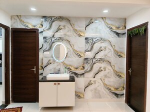 Bathroom in 2 BHK Apartment at SMR Vinay Iconia Hyderabad, Kondapur – for Rent