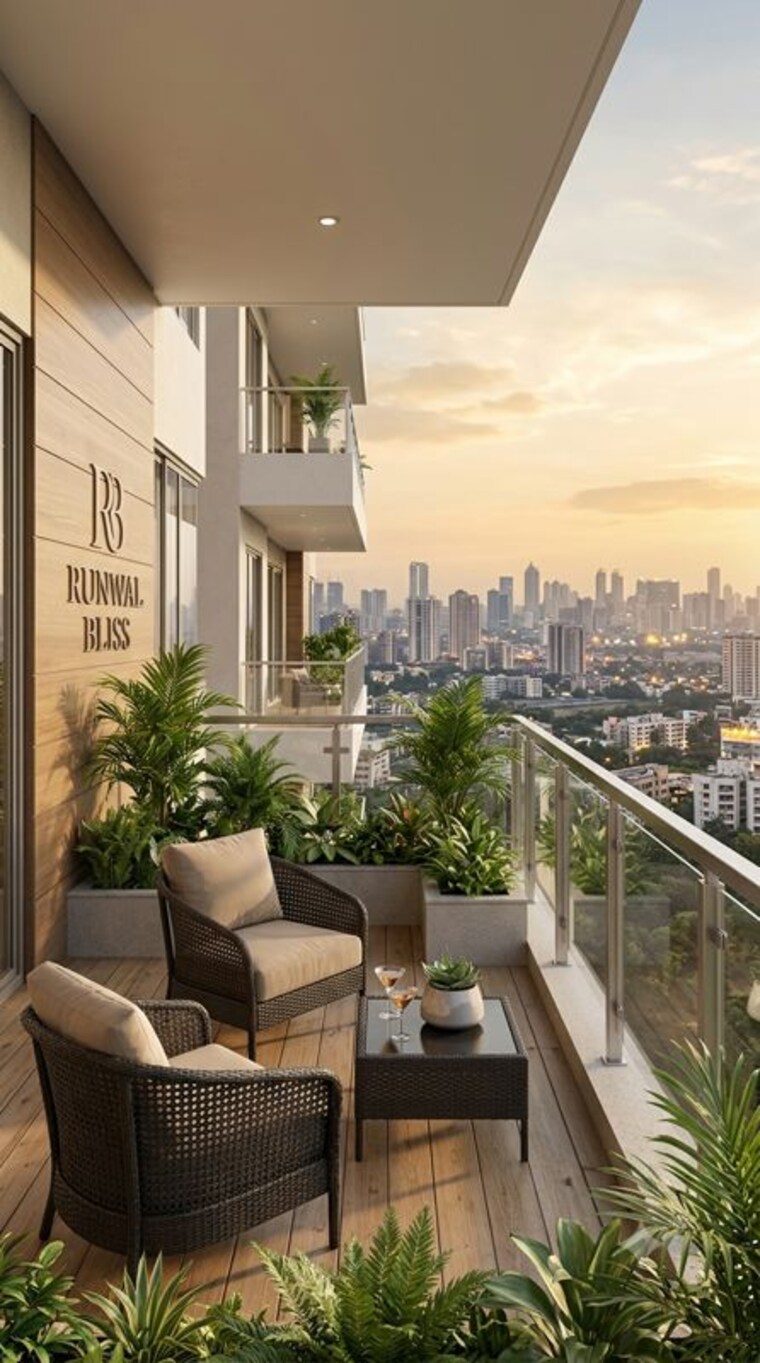 Balcony, runwal-bliss 1.5 Bedroom 531 Sq.Ft. Apartment In Kanjurmarg East Mumbai 10680543