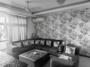 Living Room in 3 BHK Apartment at Banjarawala – for Sale
