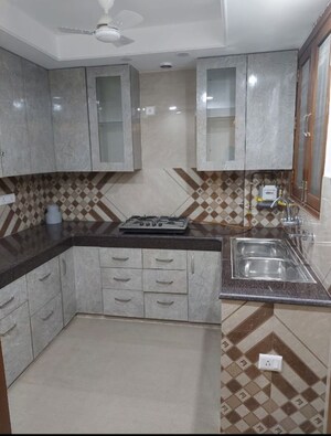 Kitchen in 3 BHK Builder Floor at East Of Kailash – for Rent
