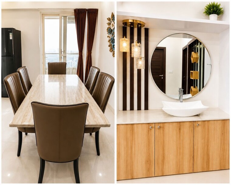 Dining area, sumadhura-acropolis 2 Bedroom 1245 Sq.Ft. Apartment In Gachibowli Hyderabad 10670641